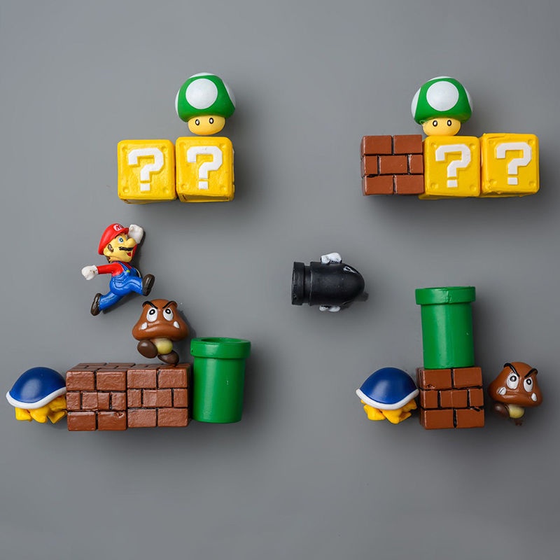 Nam Châm Gắn Tủ Lạnh In Hình Super Mario Xinh Xắn