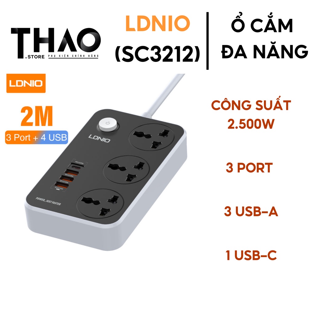 Ổ điện đa năng LDNIO (SC3412)