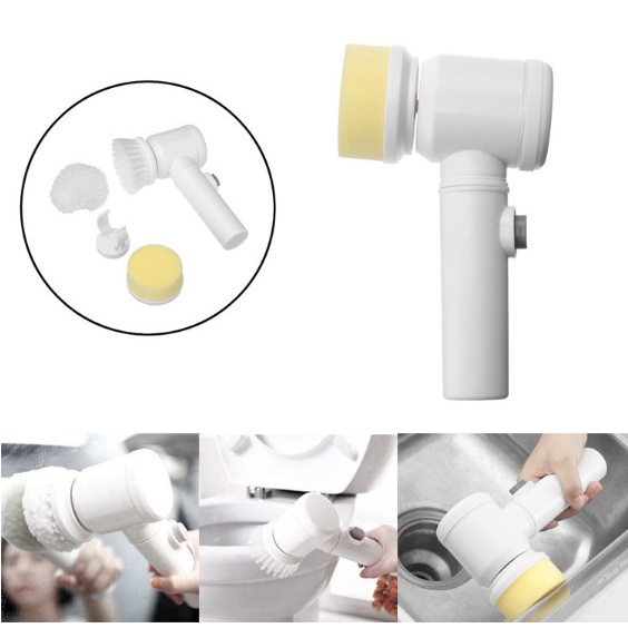 Máy cọ rửa điện đa năng Magic Brush Pin 1500mA, bàn chải điện vệ sinh nhà tắm, nhà bếp tiện dụng