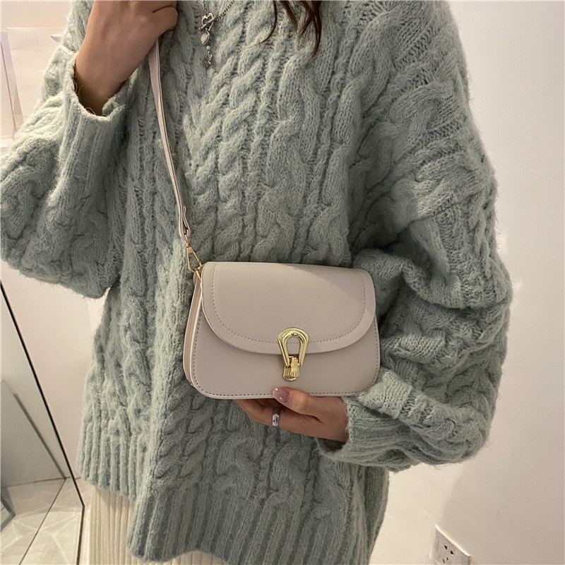 Túi xách nữ khóa giọt lệ kẹp nách đeo chéo hàn quốc HT916