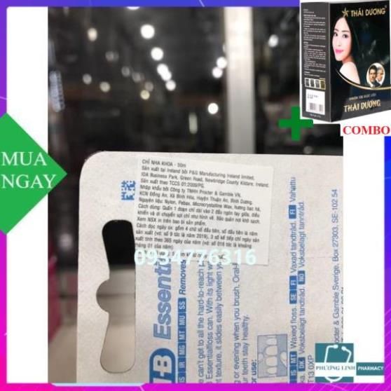 Combo Gội Là Đen Thái Dương+ CHỈ NHA KHOA ORAL-B ESSENTIAL FLOSS