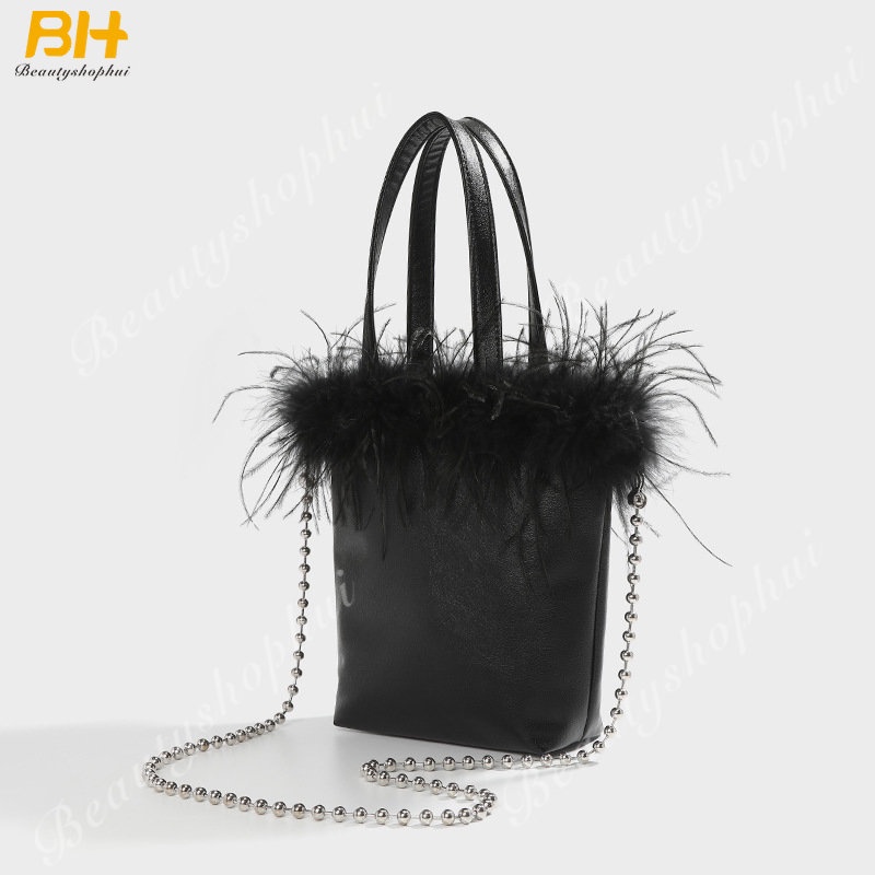 Túi Đeo Chéo Lông Đà Điểu Thời Trang Mới Nhất 2022