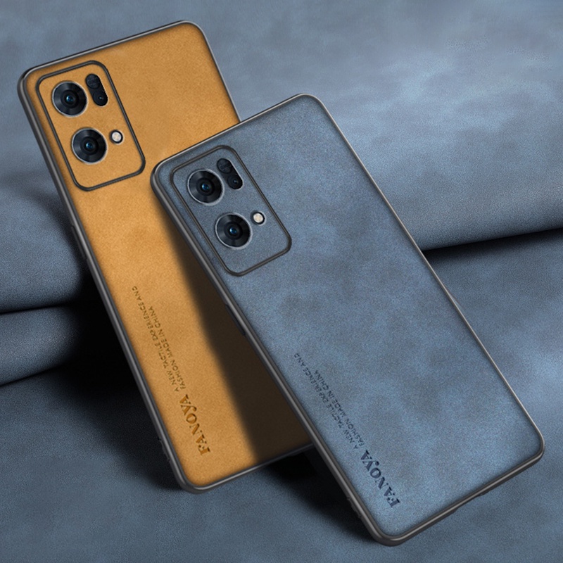 Ốp Điện Thoại Da Sang Trọng Cho OPPO Reno 7 Pro 7 Lite 7Z 5G Find X3 Neo X5 Lite X5 Pro