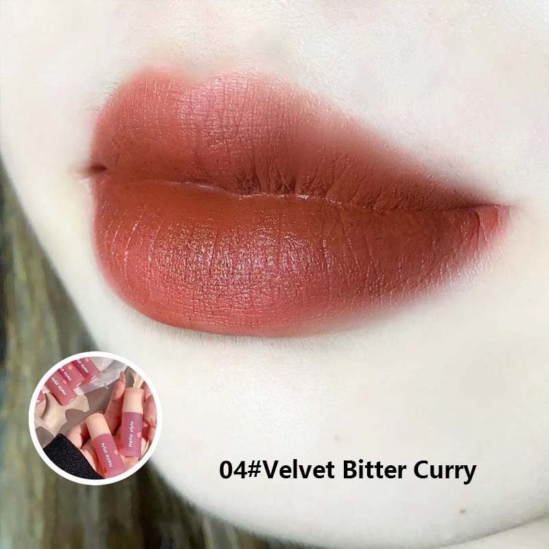 Helostyle Son Môi cotton Sương Mù Gấu Sương Mù Giới Hạn Nữ Tính Trái Tim net red live broadcast JP5