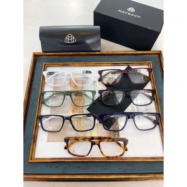 Gọng cận loạn viễn unisex 4 màu nâu, đỏ, trắng, đen dáng chữ nhật đơn giản M. A. Y. B. A. C. H New