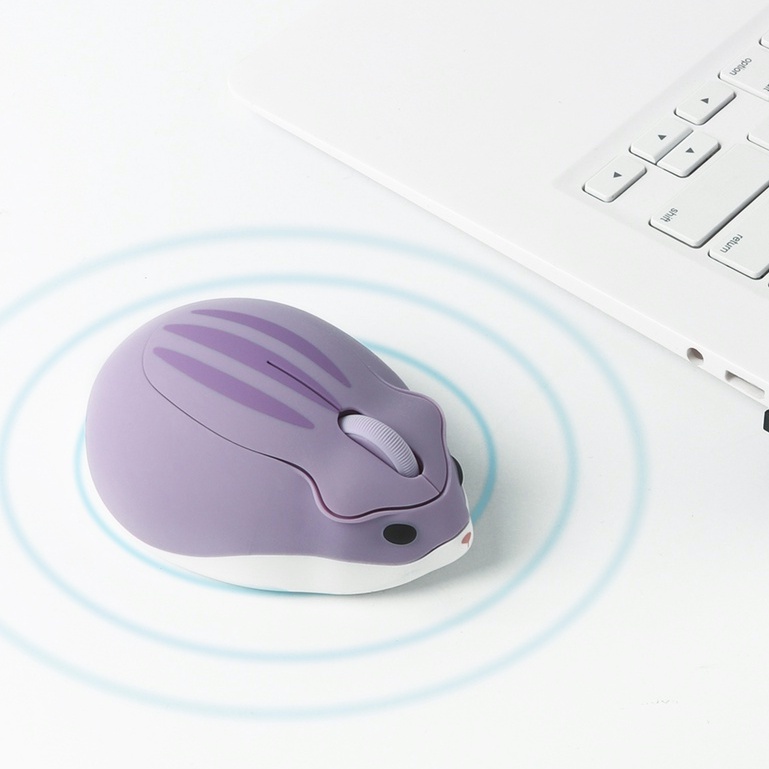 Chuột không dây 2.4G 1200DPI Hình Chuột Hamster Dễ Thương