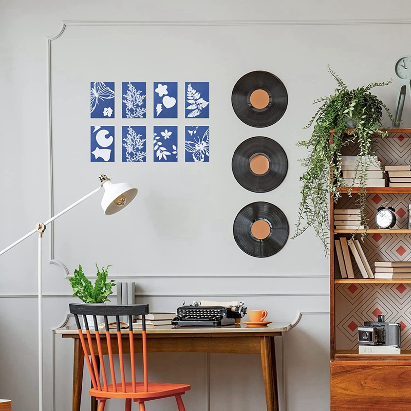 61 chiếc Giấy in mặt trời Bộ giấy màu lục lam Bộ giấy vẽ cực nhạy Giấy in tự nhiên In mặt trời ° 5,9X3,9 Inch)