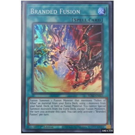 Thẻ bài YUGIOH - Branded Fusion - SDAZ-EN021 - Super Rare 1st Edition - Normal Spell