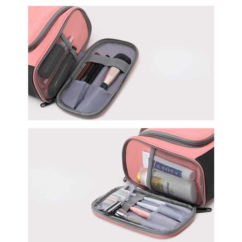 Túi Da PU Đựng Mỹ Phẩm Cỡ Lớn Chống Thấm Nước Tiện Dụng Mang Đi Du Lịch