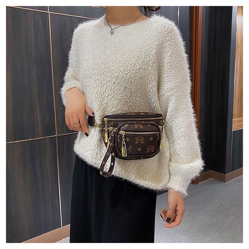 Túi bao tử  đeo bụng đeo chéo hoạ tiết trẻ trung T550 | BigBuy360 - bigbuy360.vn