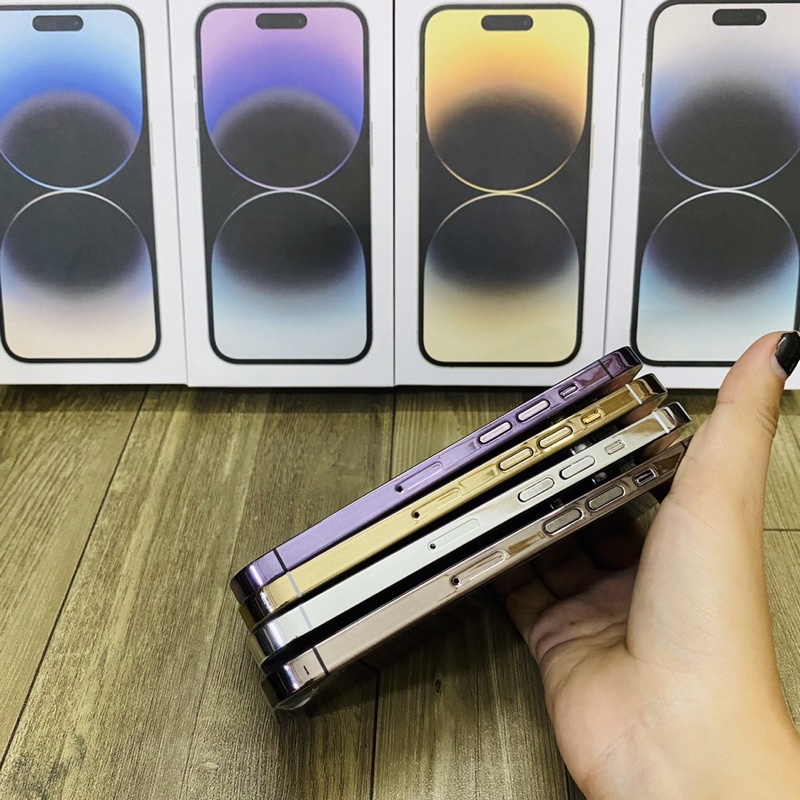 Mô Hình Trưng Bày 14Pro / 14Promax Mẫu Mới Nhất 2022 Màu Vàng, Tím, Trắng, Đen Siêu Đẹp / Mô Hình Điện Thoại Trưng Bày