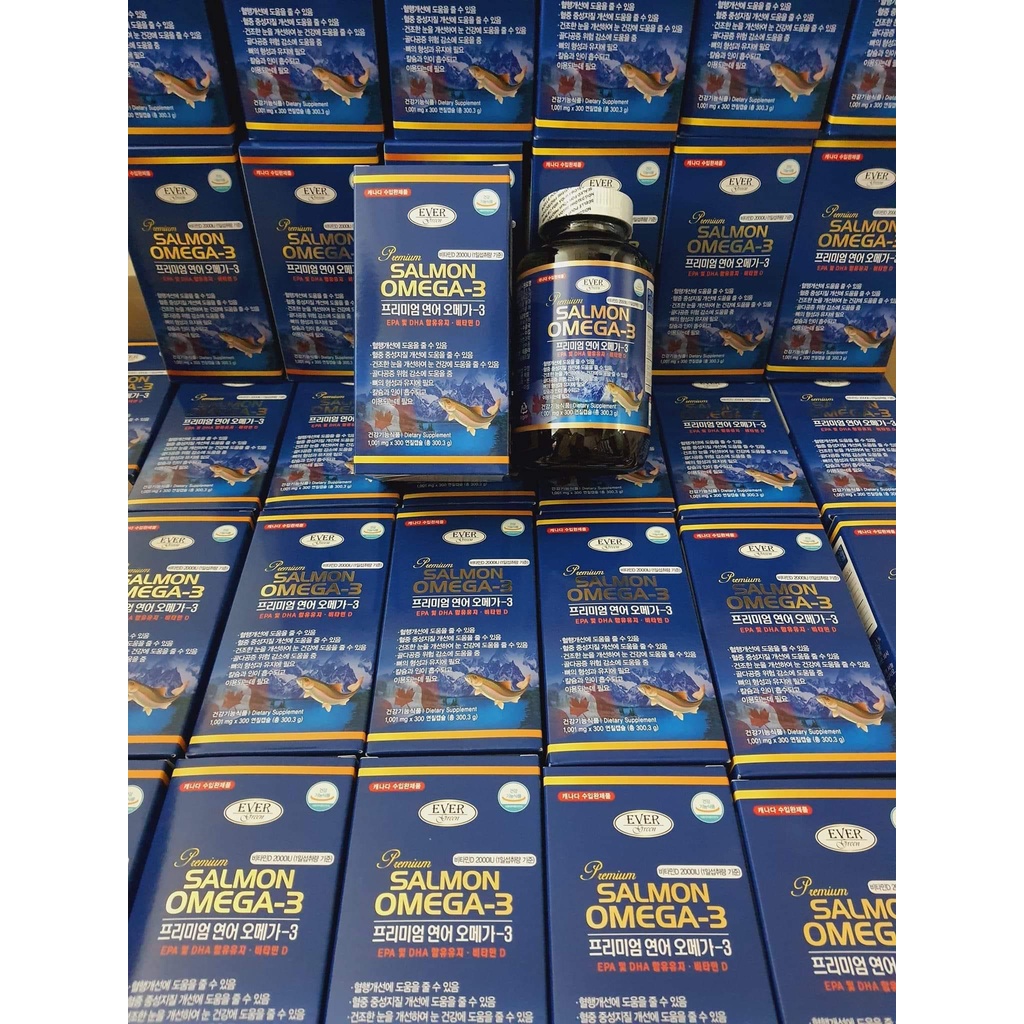 Viên uống dầu cá OMEGA-3 Hàn Quốc. Hộp 300 viên