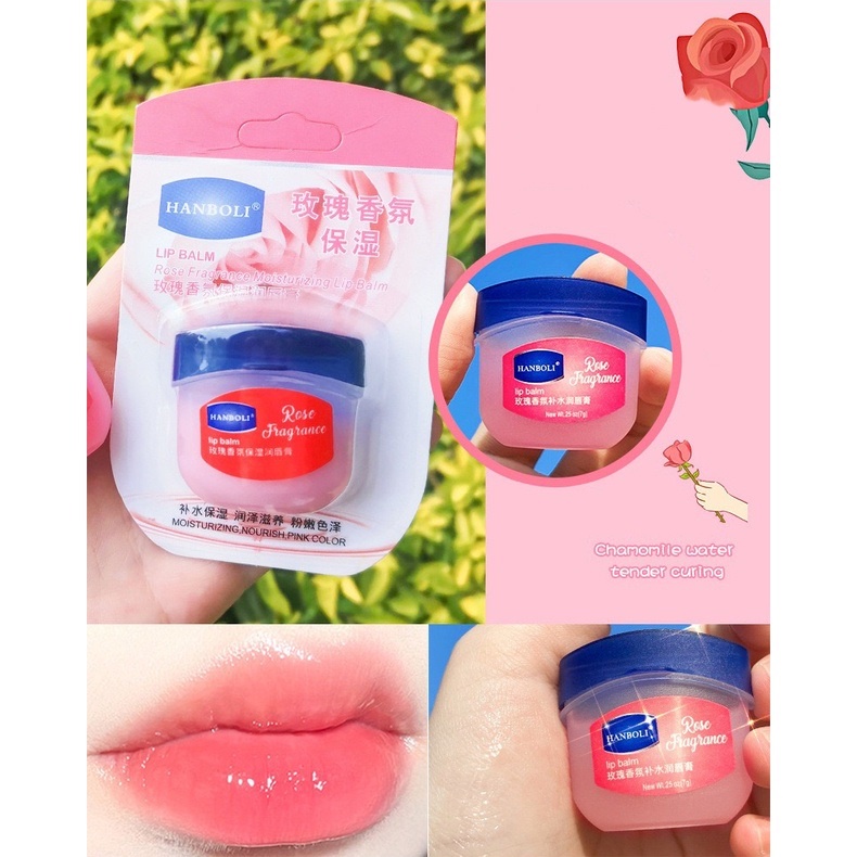 Son Dưỡng Môi Habonli Vaseline Chống Khô Môi Tẩy Tế Bào Chết Làm Đẹp Cho Môi Mềm Mịn