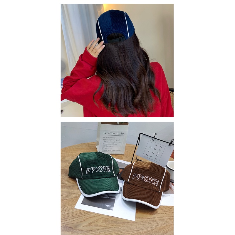 Mũ Lưỡi Trai Mềm Thêu Chữ Phong Cách Nhật Bản Thời Trang Cho Nam Nữ