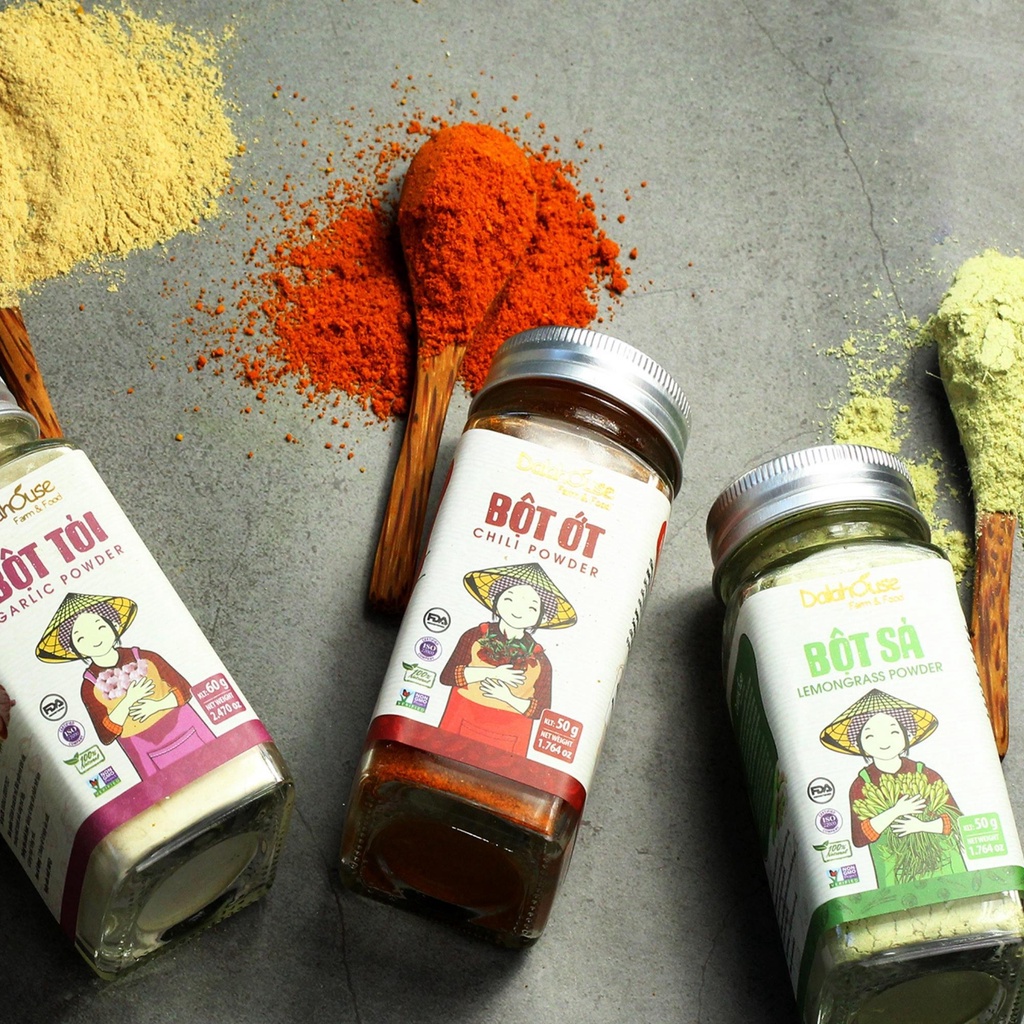 Bột Ớt Nguyên Chất Organic Sấy Lạnh Dalahouse 50g