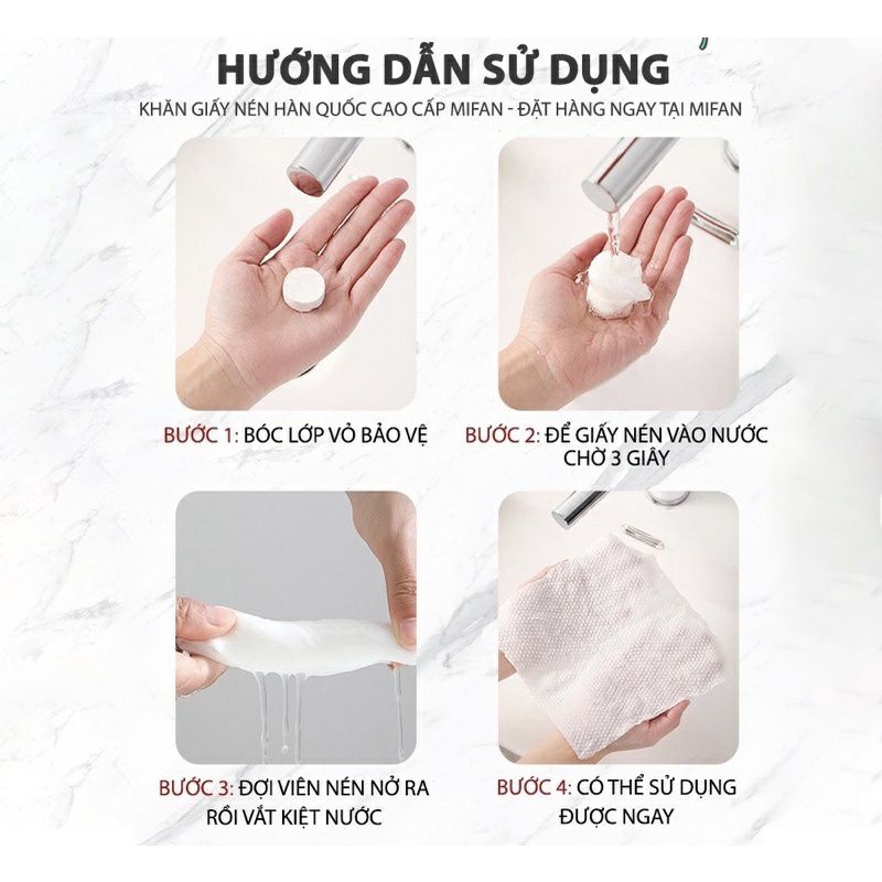 Khăn nén lưới nhỏ dùng một lần