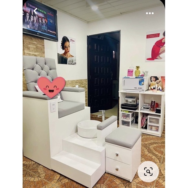 CHẬU SỨ NGÂM CHÂN LÀM MÓNG TIỆM NAIL SPA CÓ VÒI NƯỚC NÓNG LẠNH HOPU-4016