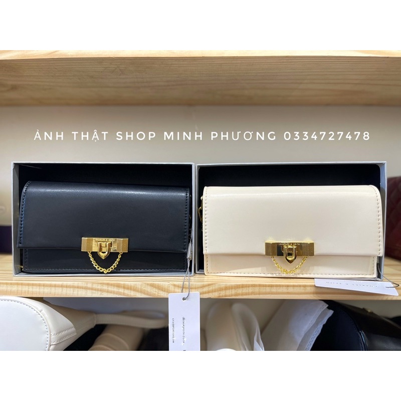 Túi Xê khóa xích da trơn hàng xuất sịn fullbox