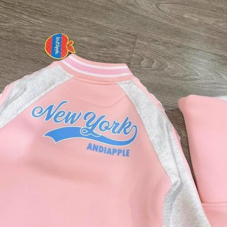 ÁO KHOÁC BOMBER MÀU HỒNG CHO BÉ GÁI - SIZE NHỠ