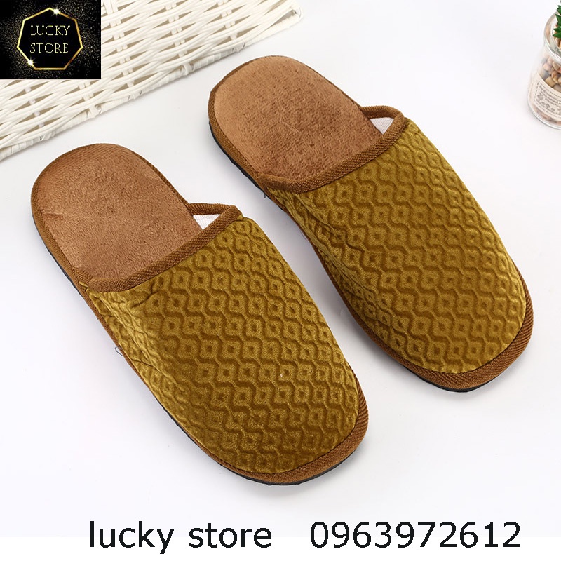 Dép Bông Nữ, Dép Bông Đi Trong Nhà Ấm Áp Đôi Chân Trong Mùa Đông