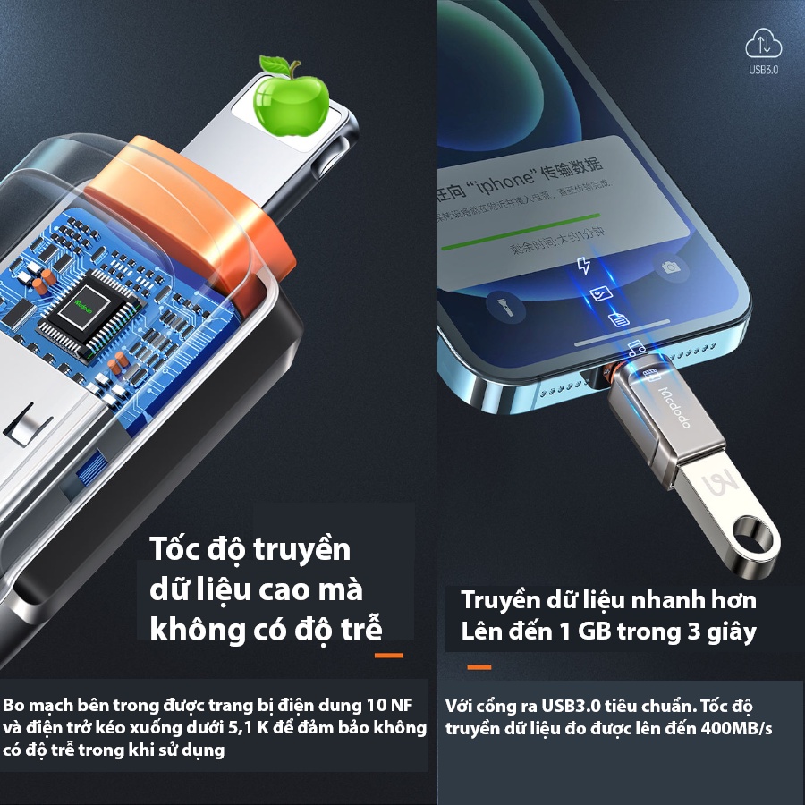 OTG Lightning to USB 3.0, OTG iphone to USB 3.0