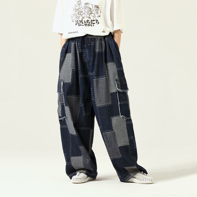 Quần Jean Dáng Rộng Thiết Kế Mới Thời Trang Mùa Thu Theo Phong Cách Nhật Bản Cho Cả Nam Và Nữ