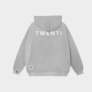 Áo Hoodie TWENTI Nỉ Bông In Basic