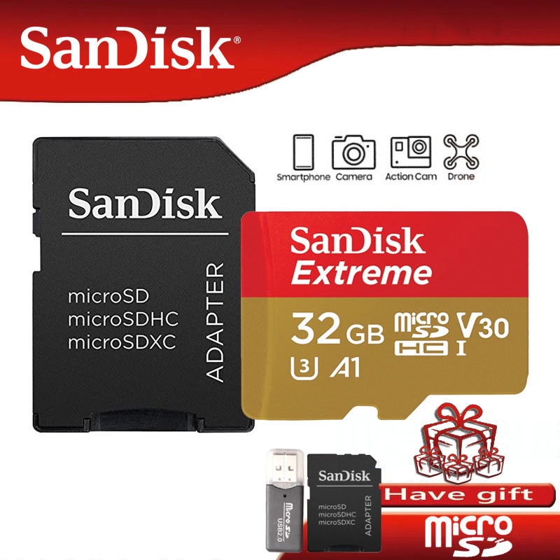 Thẻ Nhớ Sandisk Tf 4GB 8GB 16GB 64GB 32GB 64GB 128GB 256GB 512GB 1TB SDXC SDHC Micro sd Và Phụ Kiện
