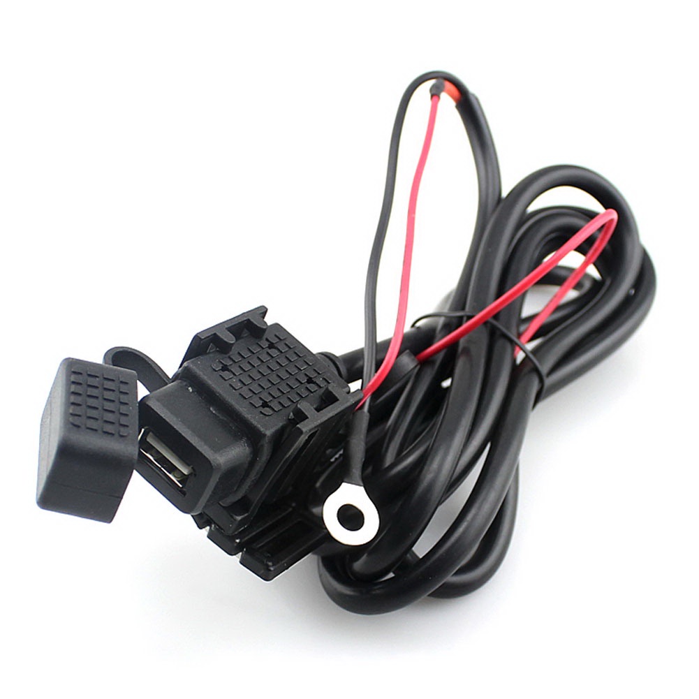 Cục Sạc Điện Thoại Di Động Chống Nước Có Cầu Chì 2.1A USB Cho Xe Máy