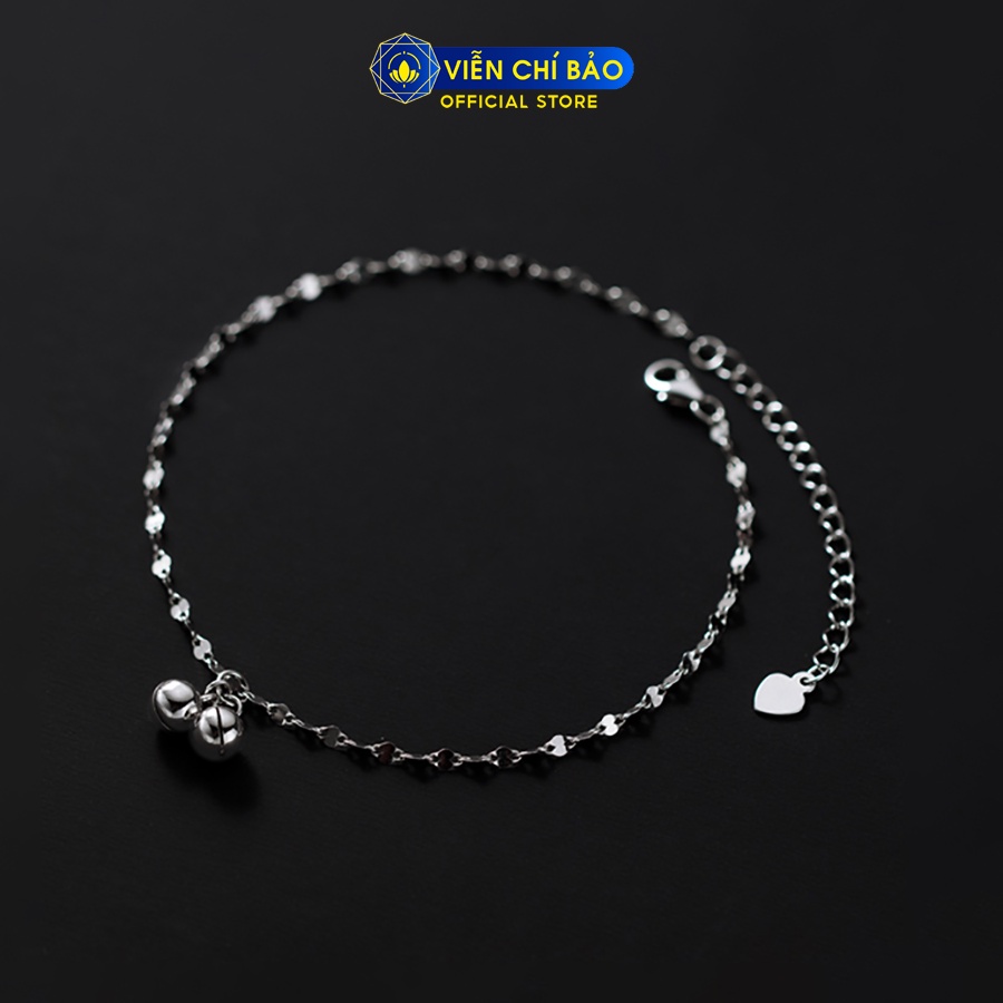 Lắc chân bạc nữ xích chuông chất liệu bạc 925 thời trang phụ kiện trang sức Viễn Chí Bảo L500154