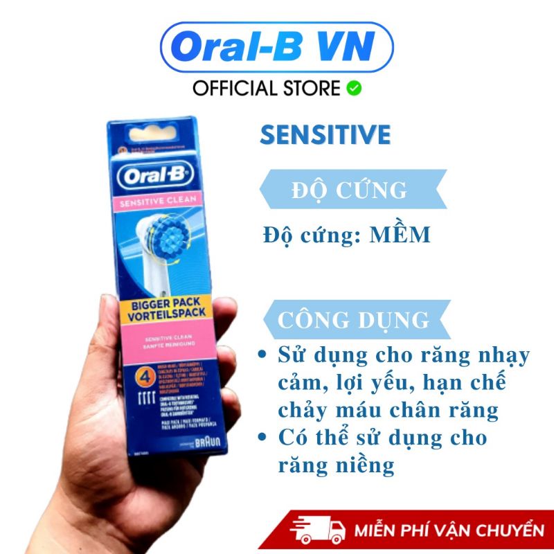 1 Đầu bàn chải đánh răng điện Oral B thay thế phù hợp mọi loại bàn chải điện Oral B