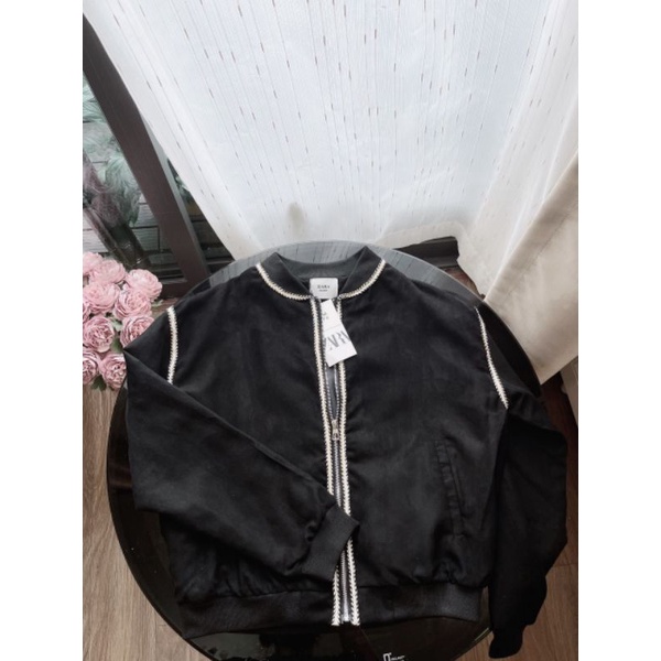 ÁO BOOMBER DA LỘN ĐEN VNXK KÈM ẢNH THẬT VÀ VIDEO SHOP QUAY