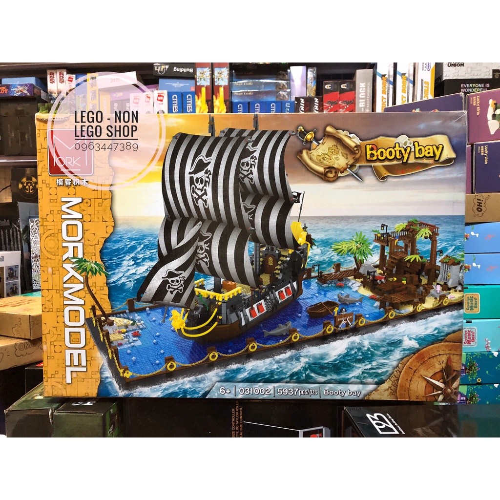 ( Hàng order ) Lego - Mork 301002 ( Lắp Ghép Vịnh Cướp Biển Booty Bay 5937 Mảnh )