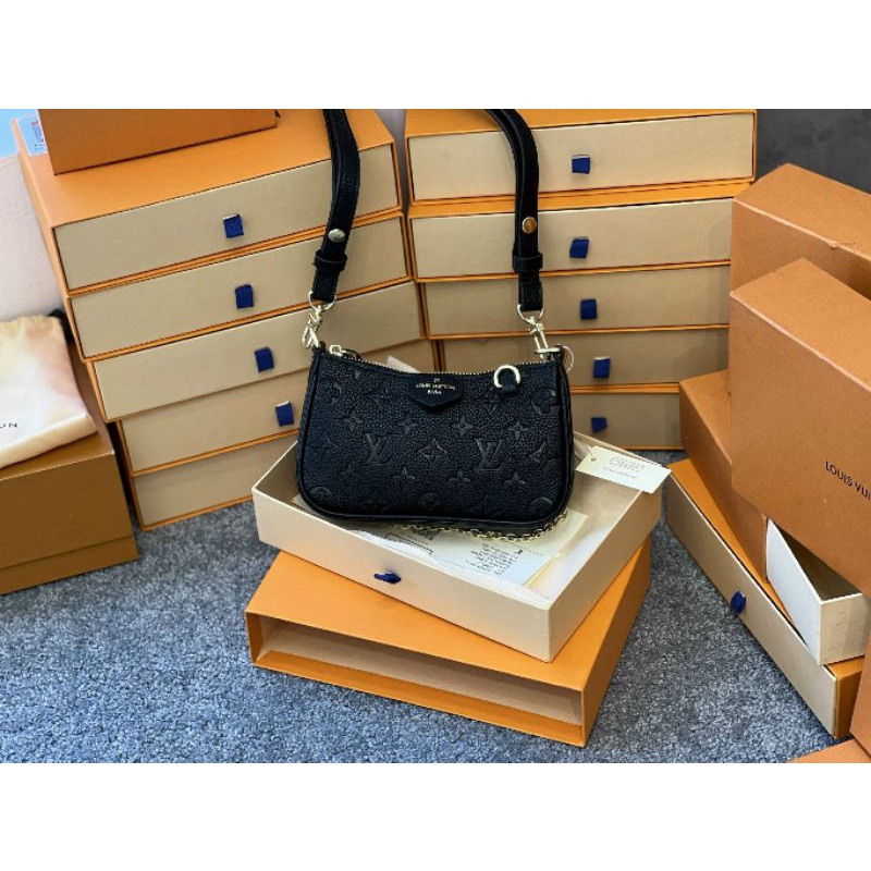 Túi xách nữ LV Easy da bê sz19cm 2 màu(đen&trắng)fullbox vip cực xinh