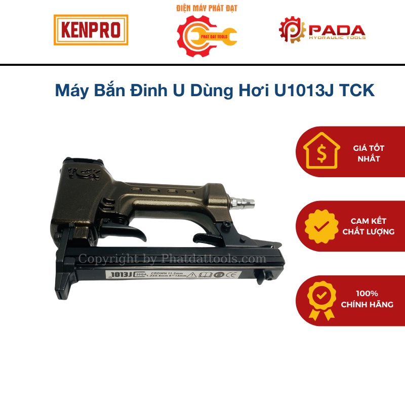 Máy Bắn Đinh U Dùng Hơi U1013J TCK-Tặng Kèm Hộp 5000 Đinh U1013J-Bảo Hành 6 Tháng