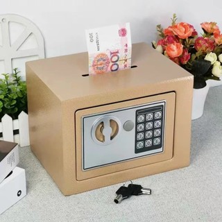 Két sắt điện tử chống cháy, két sắt mini khóa điện tử cho khe đút tiền- 17E