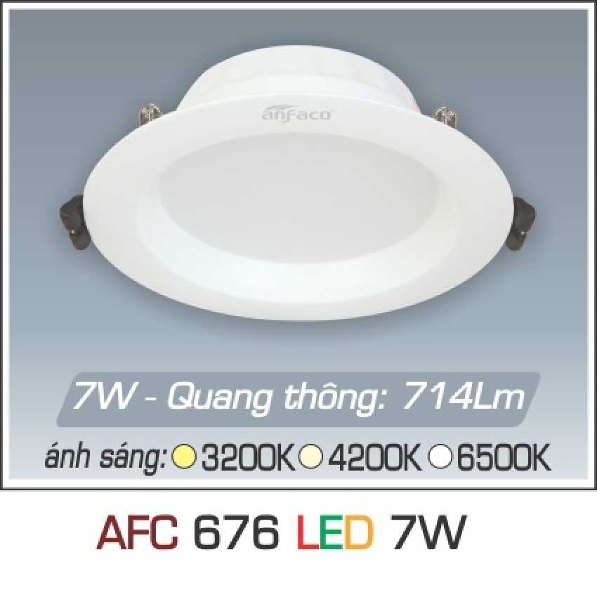 Đèn LED âm trần downlight Anfaco AFC 676