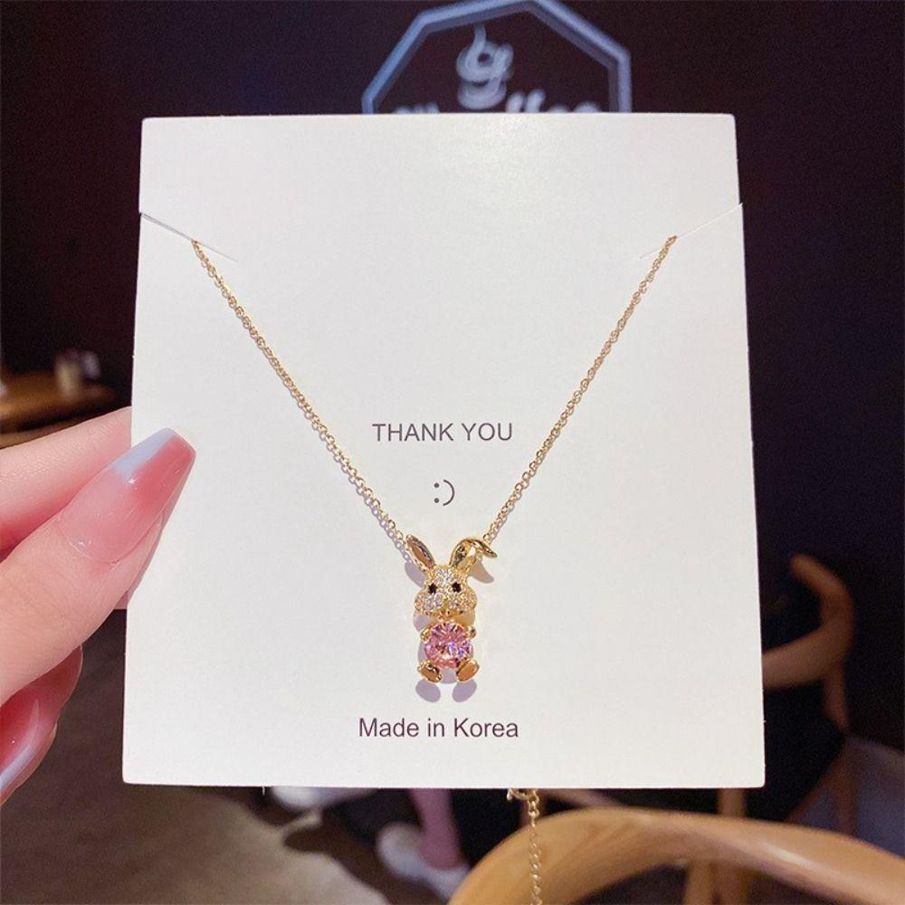 Vòng cổ Mặt Hình Thỏ May Mắn Sáng Tạo Thời Trang Dành Cho Nữ