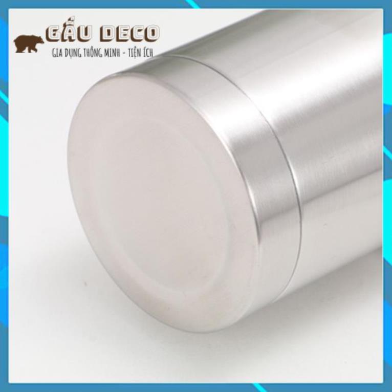 Ly giữ nhiệt 900ml MÀU INOX TRƠN 304 không gỉ [ Tặng túi Ống hút, cọ]. Giữ nhiệt 8-12H [GDTH5]