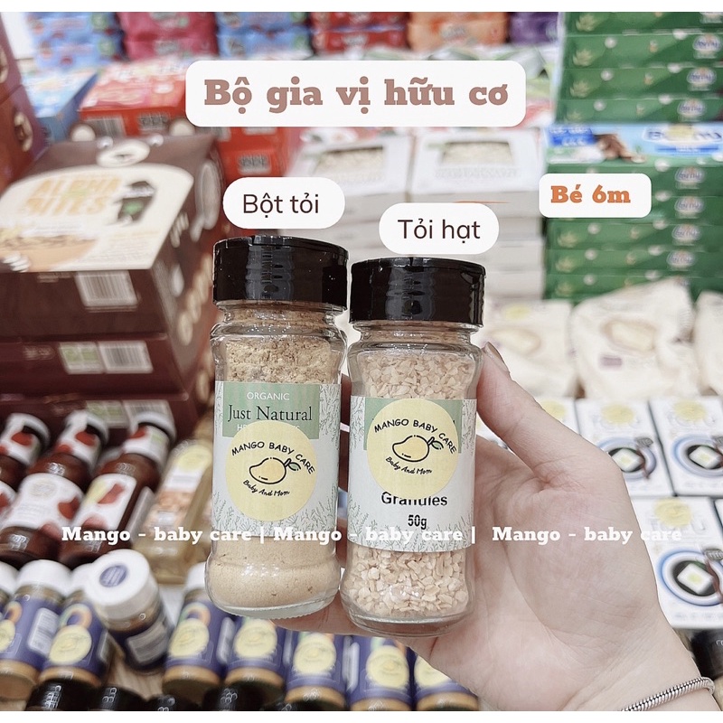 Bột tỏi hữu cơ cho bé 6m - hàng đi air