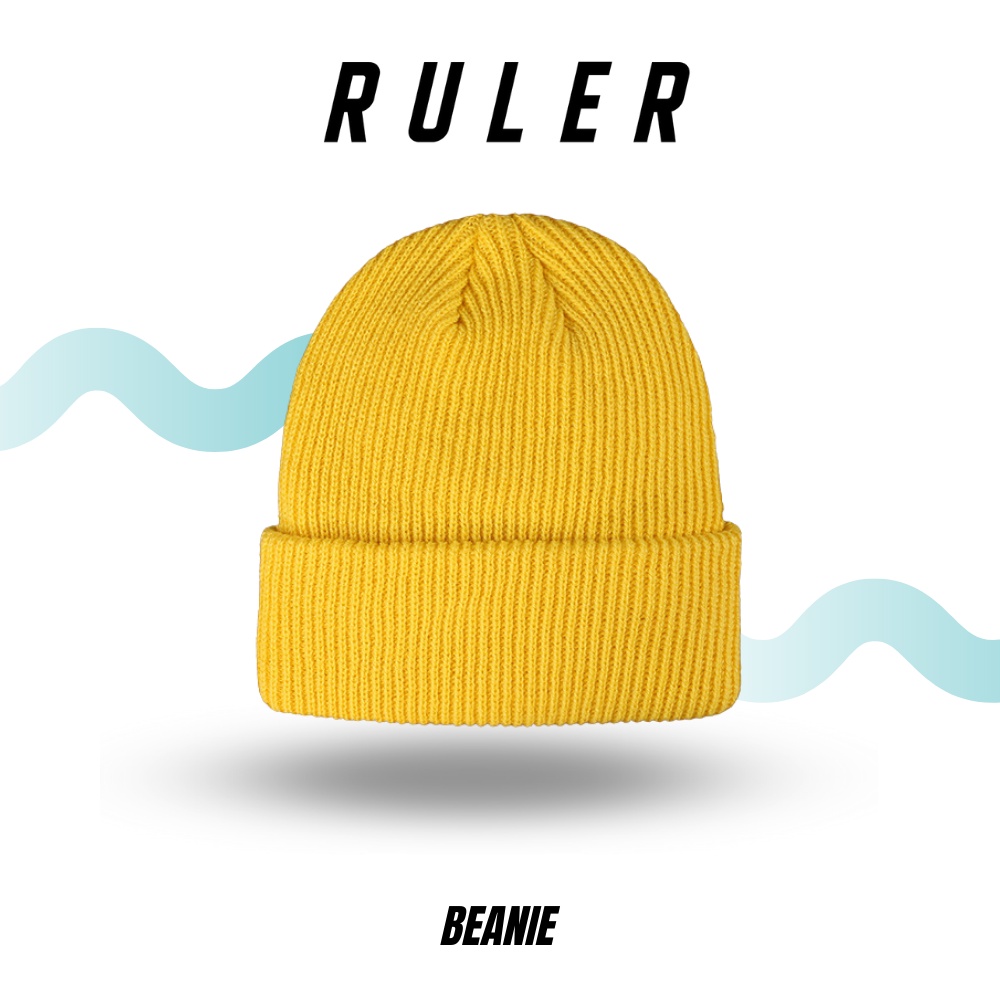 Nón len beanie basic