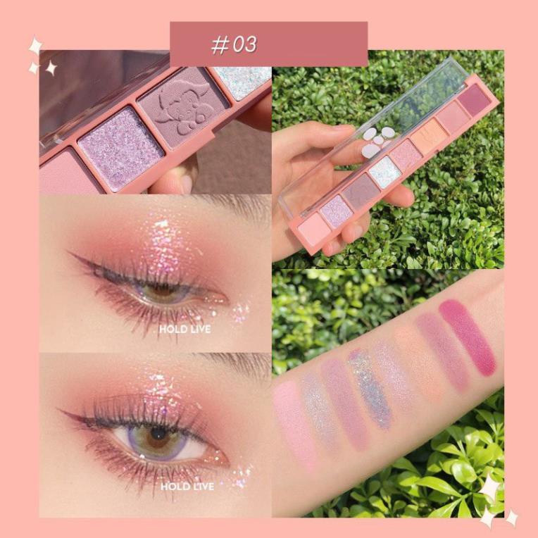 Bảng phấn mắt 8 ô Hold Live Fingertip Star Eyeshadow  tông lì, lấp lánh, lâu trôi, nội địa trung
