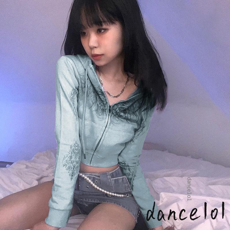 Áo Khoác Hoodie Harajuku dance1o1-Y2K