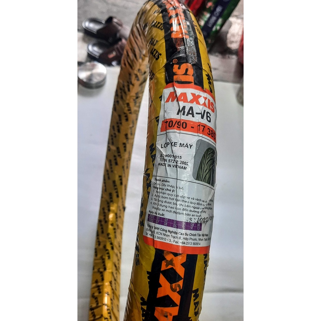 Vỏ Maxxis loại dùng ruột gai xương cá size 50/90-17 ; 60/90-17 ; 70/90-17 và 80/90-17