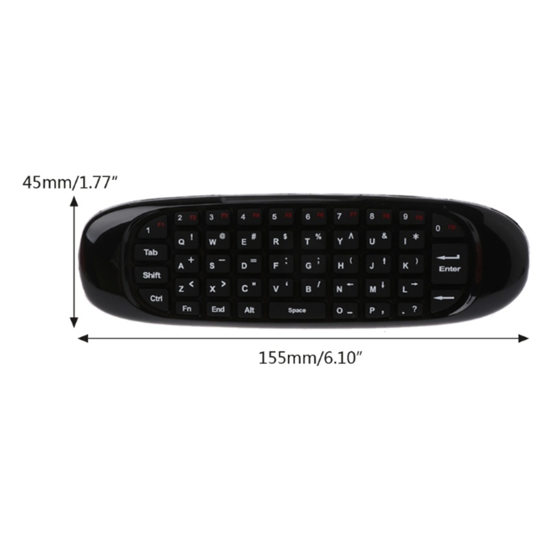 Remote Điều Khiển Chuột Không Dây Bluetooth Có Bàn Phím Xây Dựng Sạc Lại Được Cho TV Thông Minh
