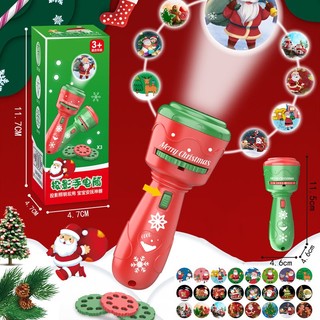Đèn pin chiếu hình noel cho bé