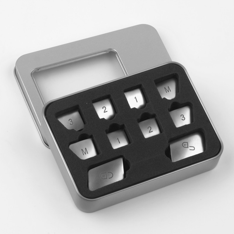 Bộ 12 Miếng Dán Nút Khóa Cửa Xe Hơi Mercedes Benz CLA / GLA / GLK / GLE / CLS / GL / ML / A / B / E