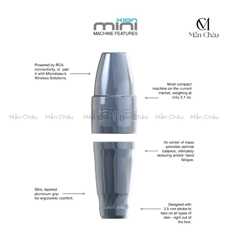 Máy Pen phun xăm Xion Mini chính hãng 2 màu