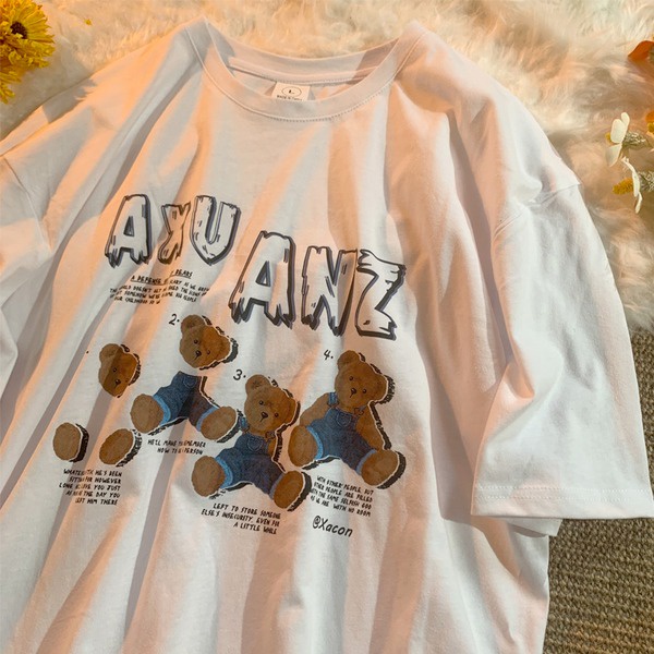 NRVP Áo Thun Unisex Mùa Hè Dáng Suông Tay Cộc Phong Cách Hàn Quốc Cho Nam Nữ