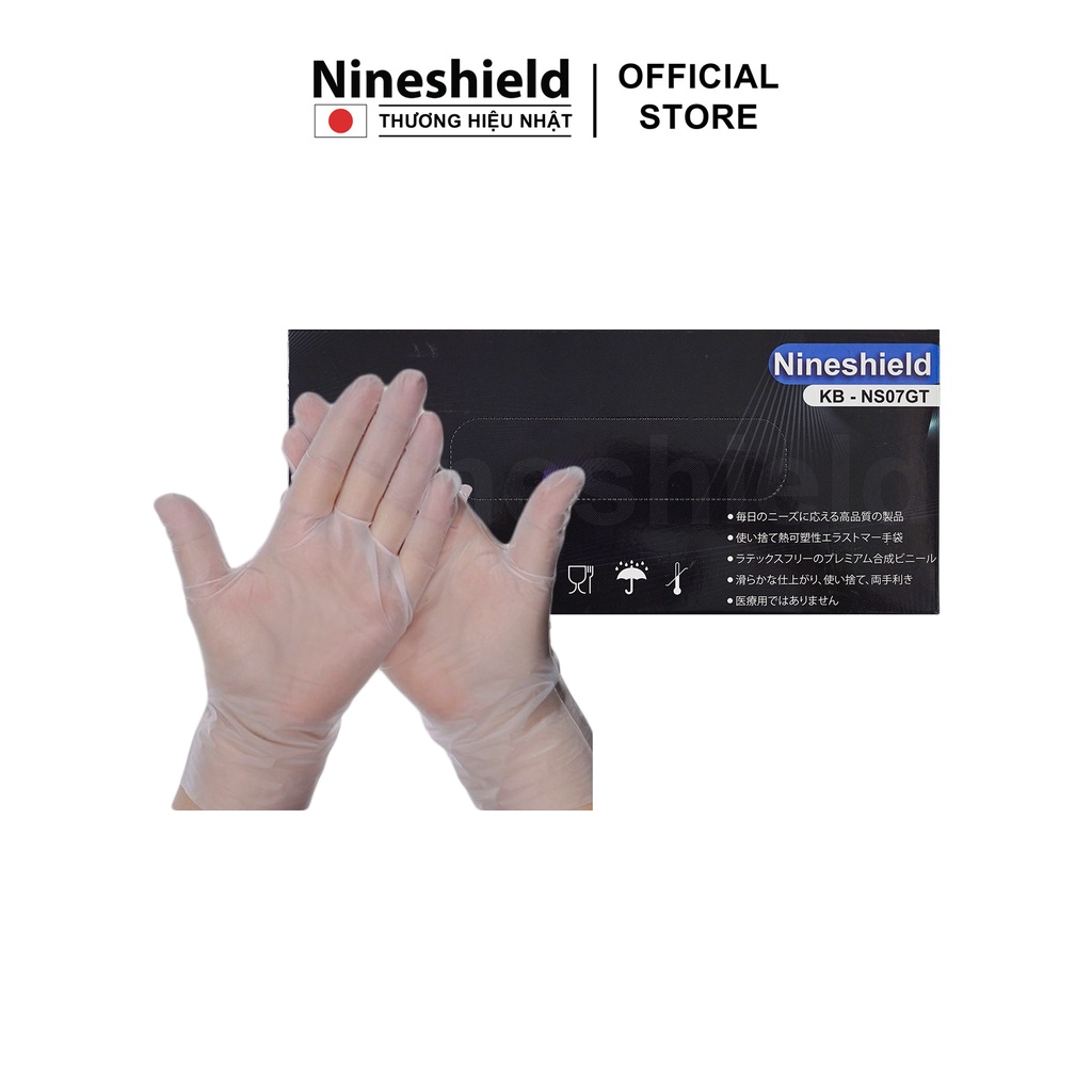 Hộp 100 găng tay đa năng Nineshield KB NS07GT [Mã BMLTB200 giảm đến 100K đơn 499K]